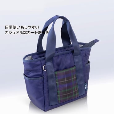 チェック柄×ネイビー カートポーチ 0202132824