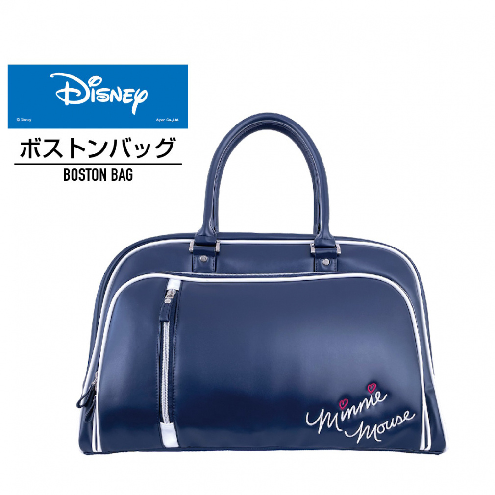 ディズニー レディース ボストンバッグ DN-0B2003BB シューズ収納付き ミニーマウス ゴルフ ボストンバッグ Disney