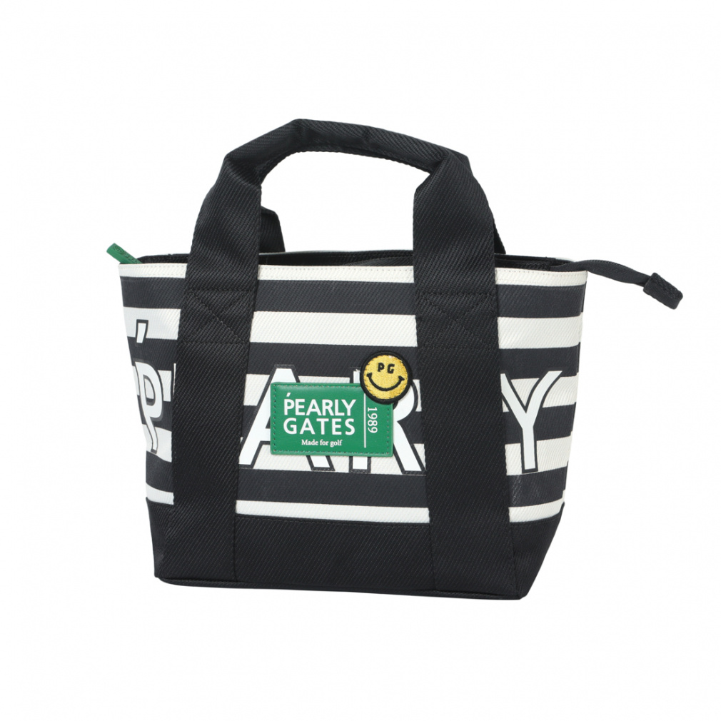 【パーリーゲイツ】カートバッグ (バンブーハンドル)＆ ボールポーチ パーリーゲイツ アルペン別注 ボーダー柄カートBAG (0535281572