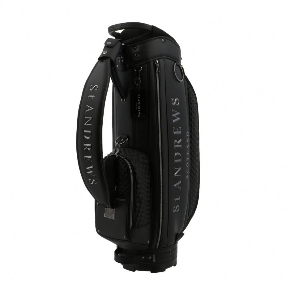 9.0インチスリムカート型ピラミッドエンボスキャディーバッグ