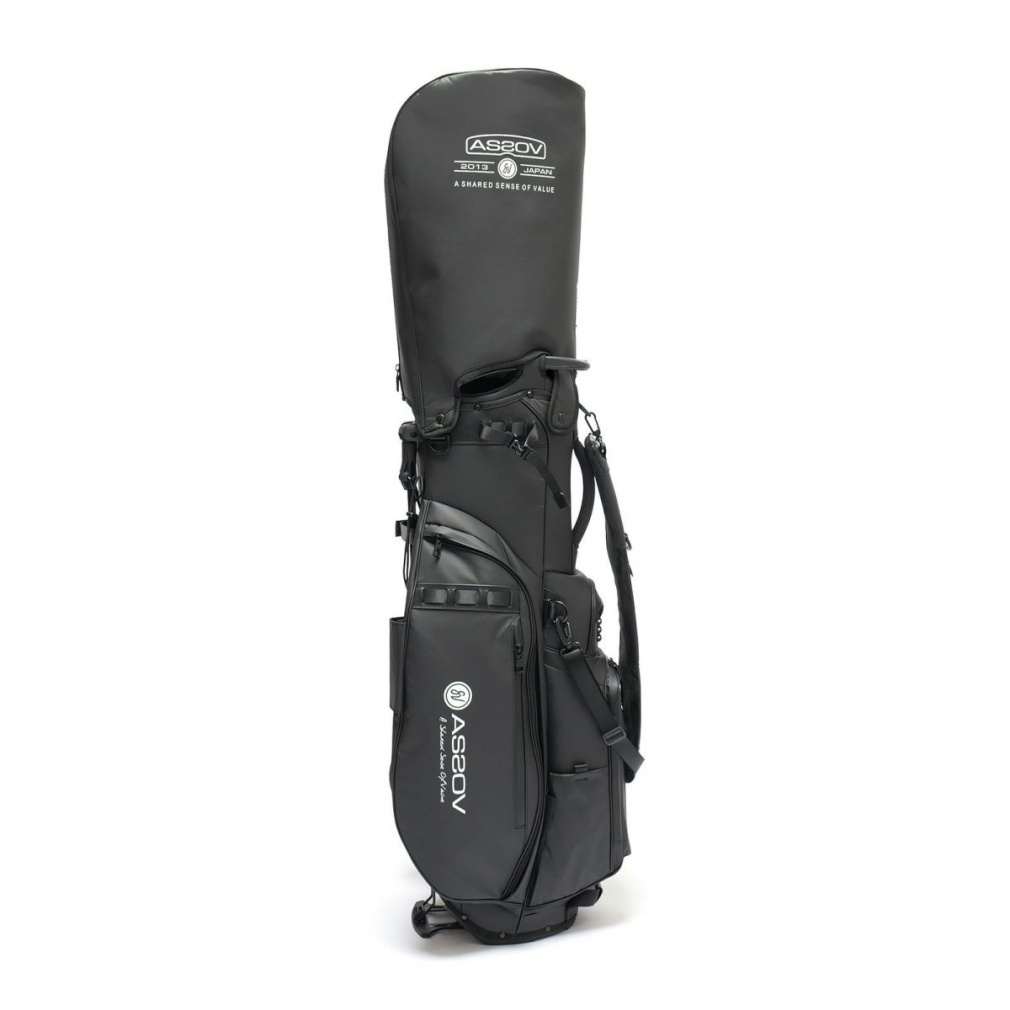 アッソブ GOLF POLYCA CADDY BAG -BK (622500-10) ゴルフ キャディバッグ 9型 AS2OV