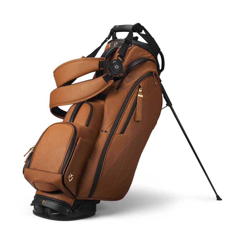 Bottega Veneta ゴルフ キャディバッグ ブラウン ベゼル PLAYER 5.0 PRO DOUBLE ゴルフ キャディバッグ 9.5型 VESSEL