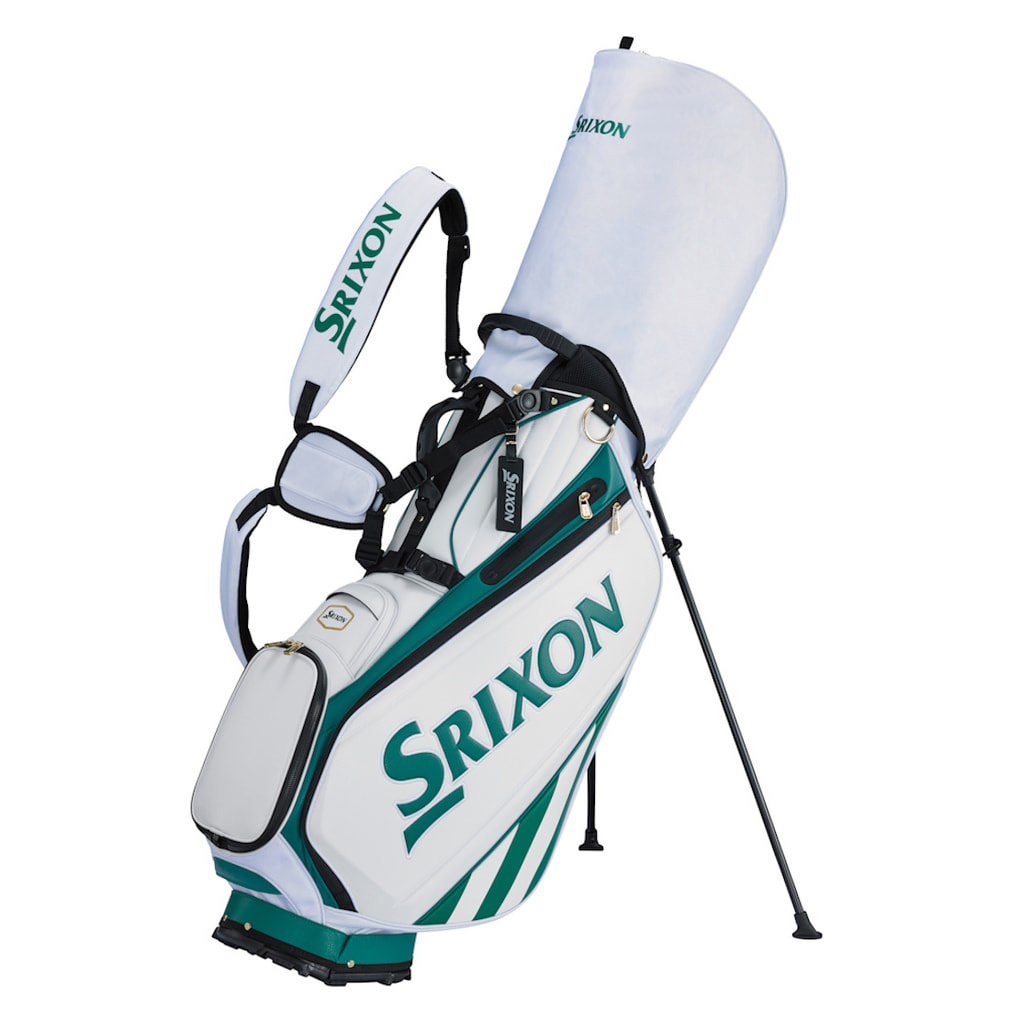 あ*す様 Srixon キャディバッグ グリーン/ホワイト スリクソン メジャー大会限定キャディバッグ (GGCS218L) メンズ ゴルフ