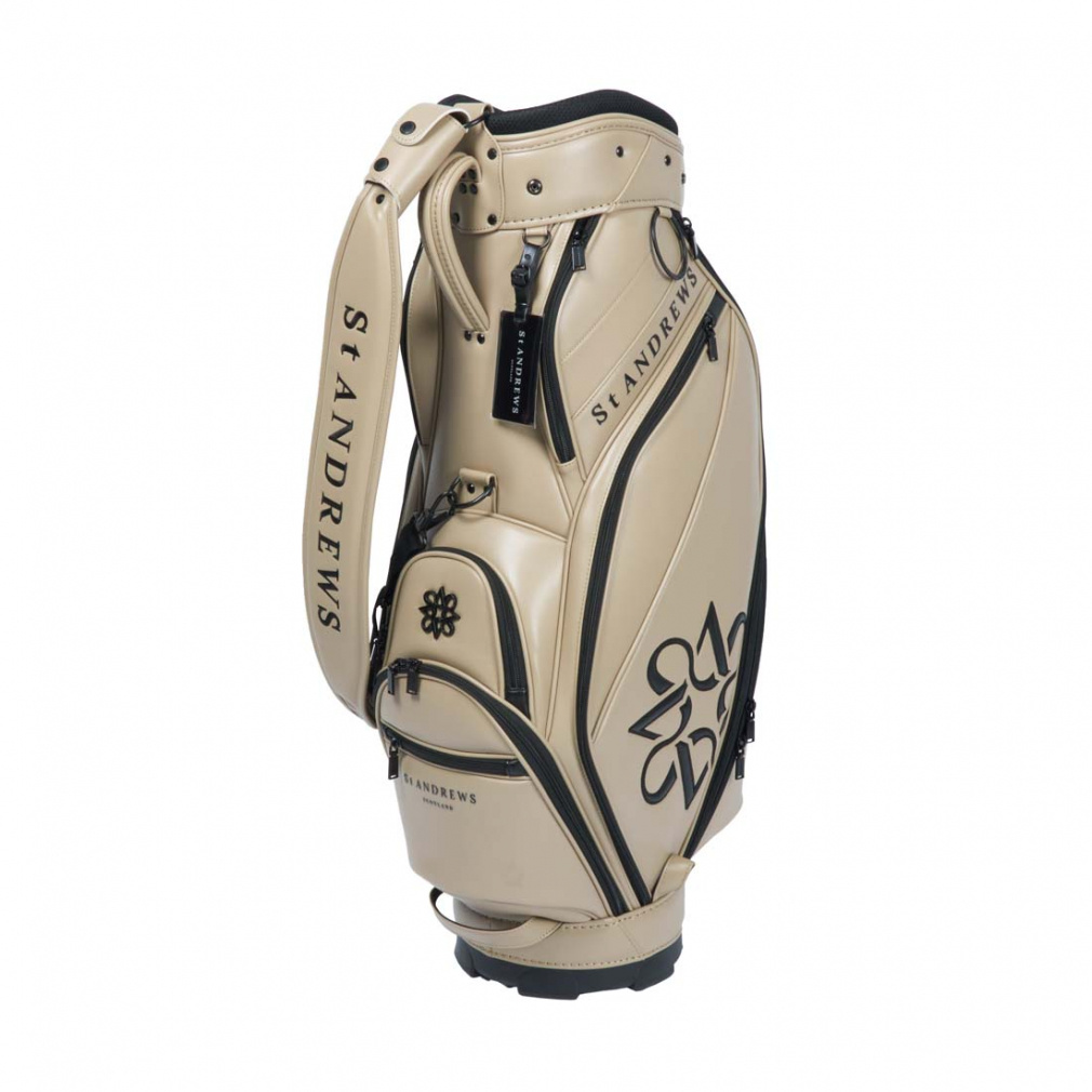 シンセティックレザーキャディーバッグ 0426980301(ベージュ)