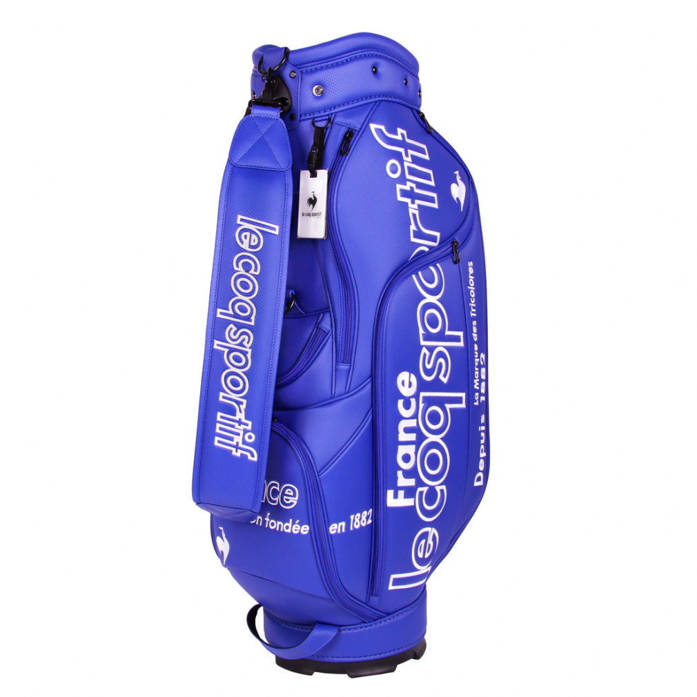 ルコックスポルティフ ゴルフ グラフィックデザイン キャディバッグ 大口径モデル 9.5型 (LG4FCB02M) ゴルフ キャディバッグ 9.5型 le coq sportif GOLF