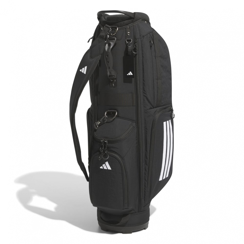 アディダス スリーストライプス コーデュラ キャディバッグ (JE7152) メンズ ゴルフ キャディバッグ 8.5型 adidas