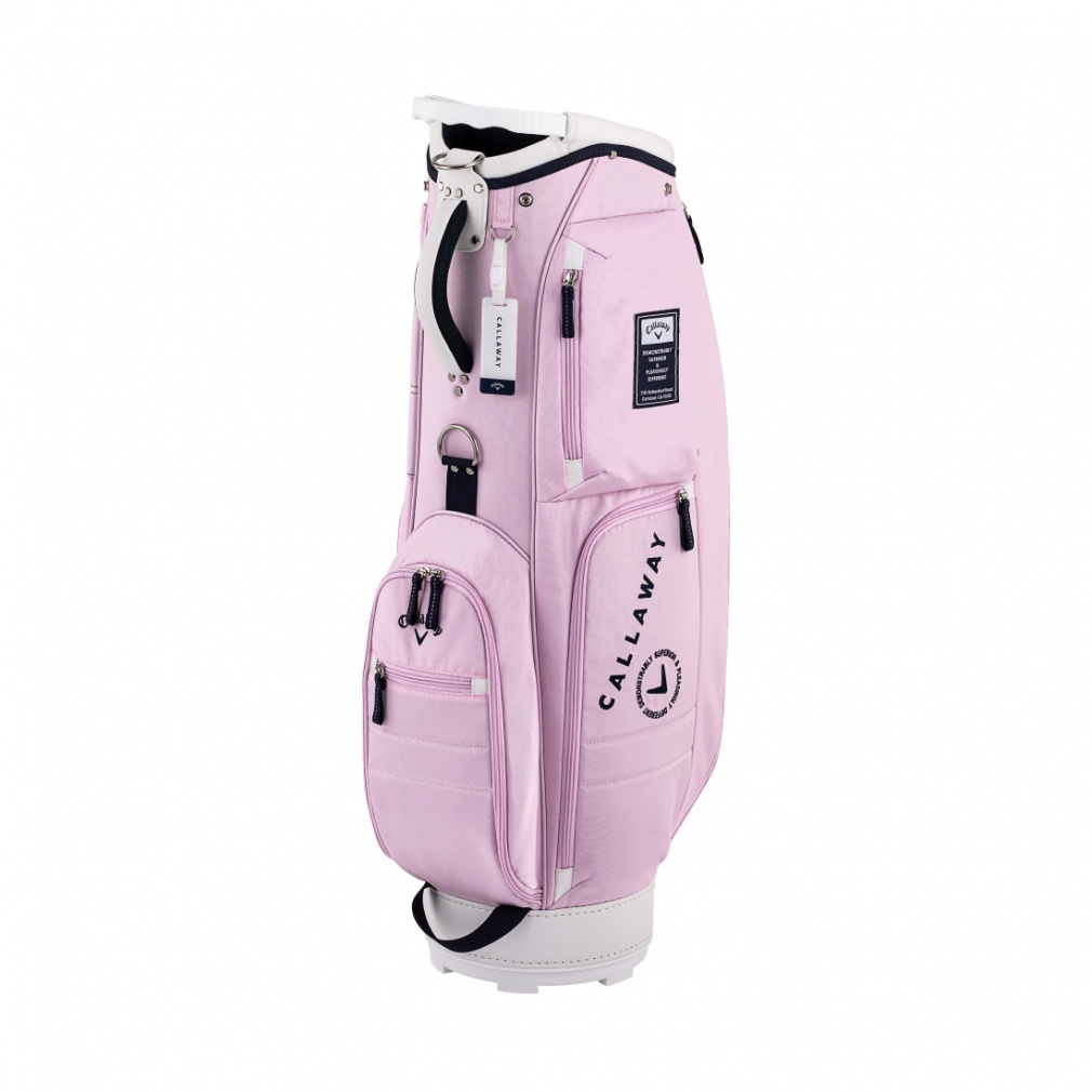 【ゆ】Callaway キャディバッグ ネイビー/ピンク キャロウェイ キャディバッグ レディース（2022年モデル）| 軽量