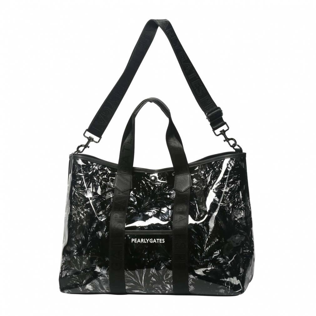 パーリーゲイツ 繊細ボタニカル柄 クリア ロッカーバッグ (0533281602