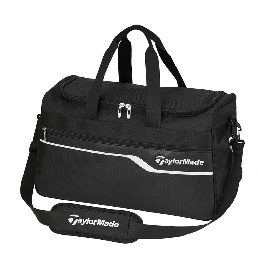 【美品】TaylorMade テーラーメイド ボストンバッグ シューズ収納付き TaylorMade テーラーメイド ゴルフバッグ ボストンバッグ 靴収納有