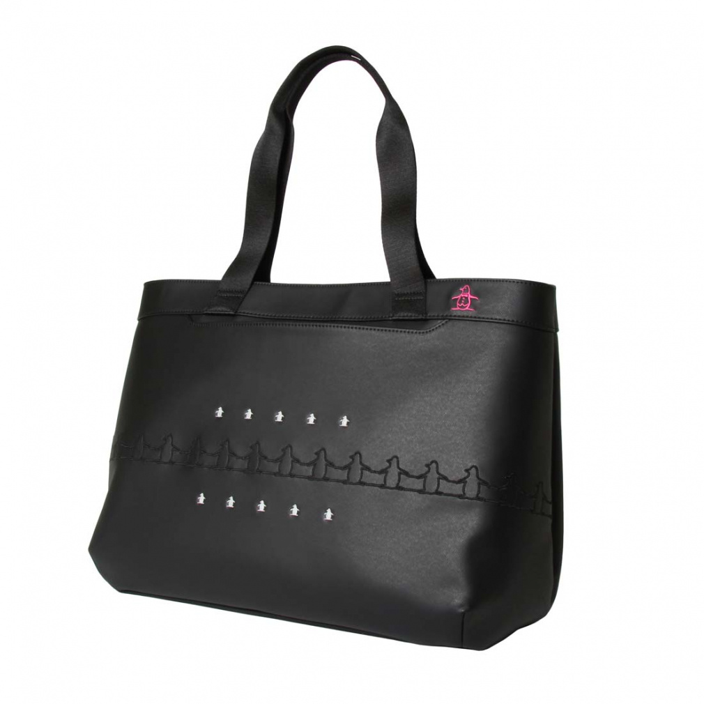マンシングウェア レディース マンシング_合皮素材ペンギン刺繍トートバッグ (MG5FTT02L) ゴルフ ボストンバッグ Munsingwear