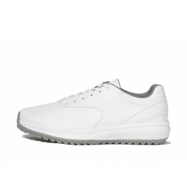 耐久グリップ シューズ シューレース式スパイクレス(ホワイト-24.5cm)