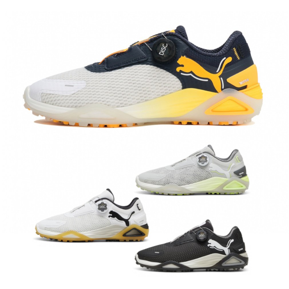 プーマ ゴルフシューズ シャドウキャットニトロ ディスク 310219 メンズ ゴルフ ダイヤル式スパイクレスシューズ 3E PUMA imbkk
