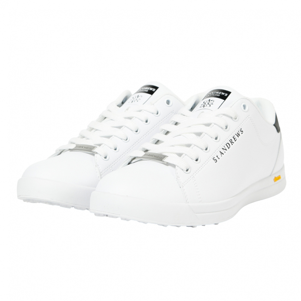ST ANDREWS ホワイト ゴルフシューズ セントアンドリュース ゴルフシューズ Vibram スパイクレスシューズ