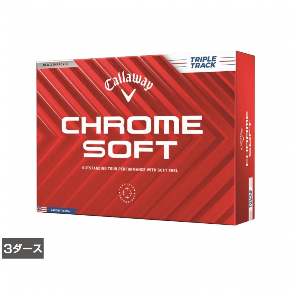 キャロウェイ CHROME SOFT 24 トリプル・トラップ 36球 3箱 数量限定