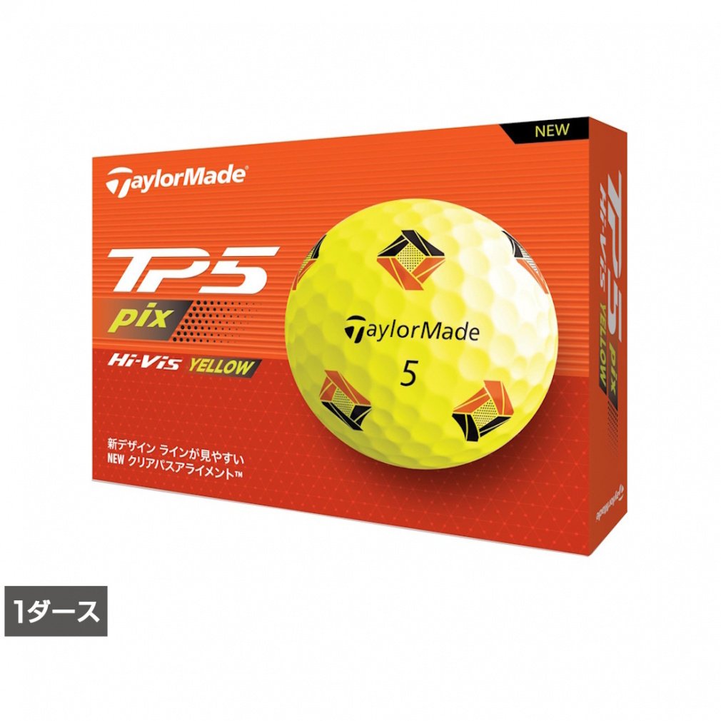 e[[Ch TMJ24 TP5 pix YLW CG[ (N9509001) 1_[X(12) St F TaylorMade
