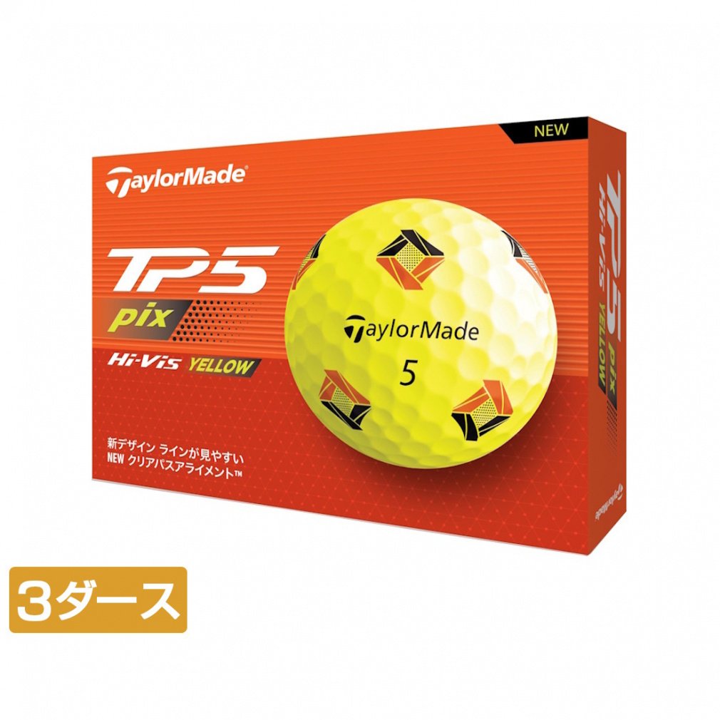 e[[Ch TMJ24 TP5 pix YLW CG[ (N9509001) 3_[X(36) St F TaylorMade