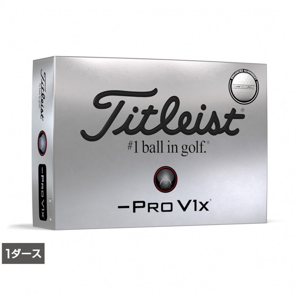 1ダース PRO V1x LEFT DASH エンハンスド・アライメント プロV1x