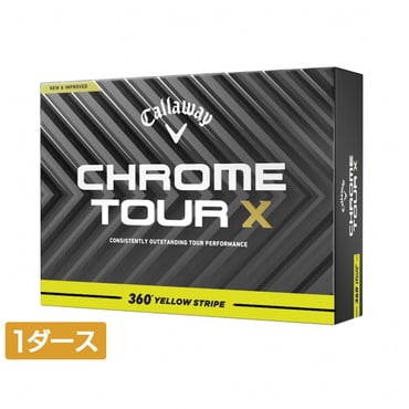 1ダース CHROME TOUR X 24 360 YELLOW STRIPE 7193711445