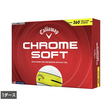1ダース CHROME SOFT 360° YELLOW STRIPE 7193852520