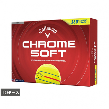 10ダース CHROME SOFT 360° TRIPLE TRACK イエロー 7193813064