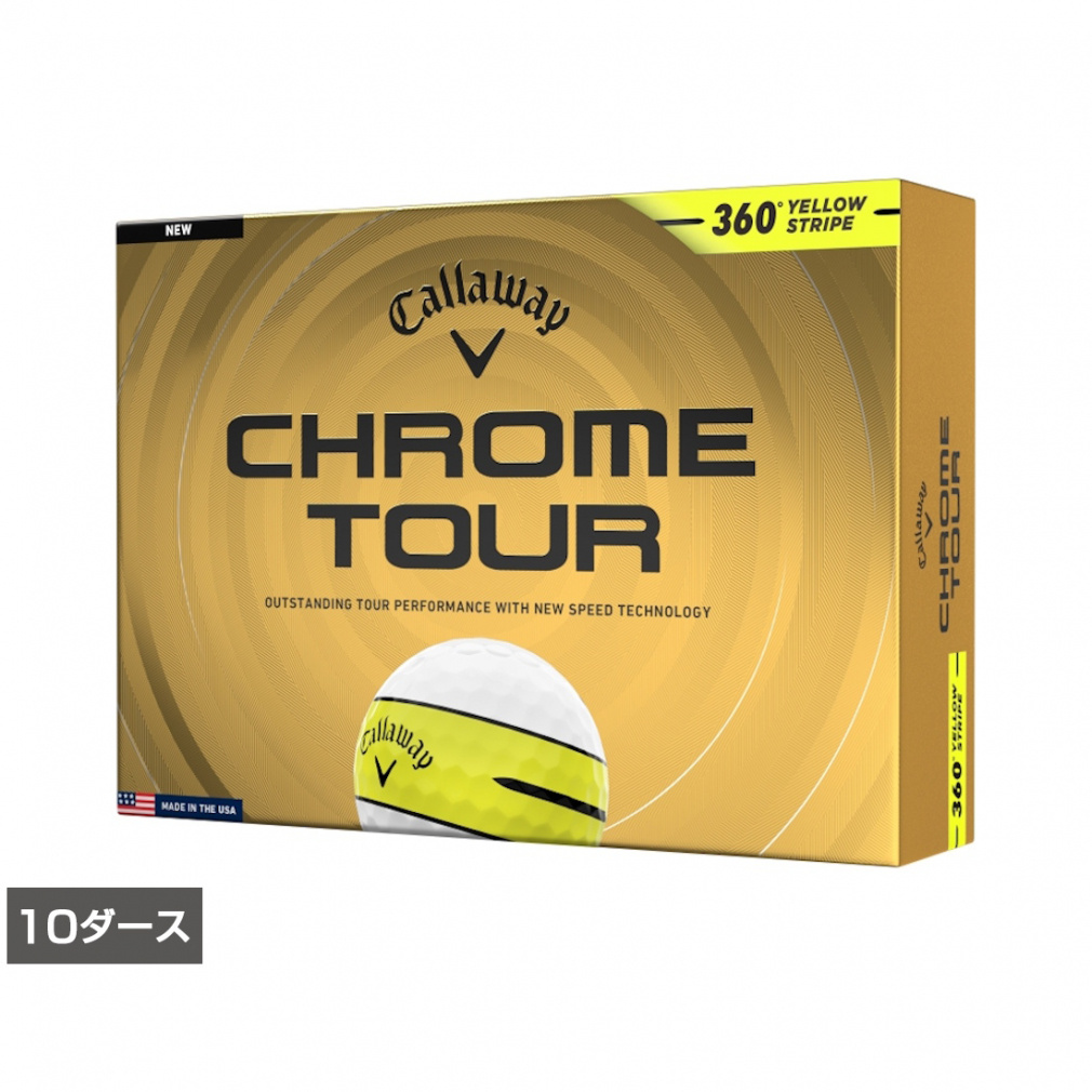 10ダース CHROME TOUR 360° YELLOW STRIPE 7193852544(.-.)