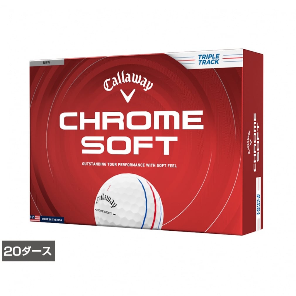キャロウェイ CHROME SOFT TRIPLE TRACK (7193812791) 20ダース(240球