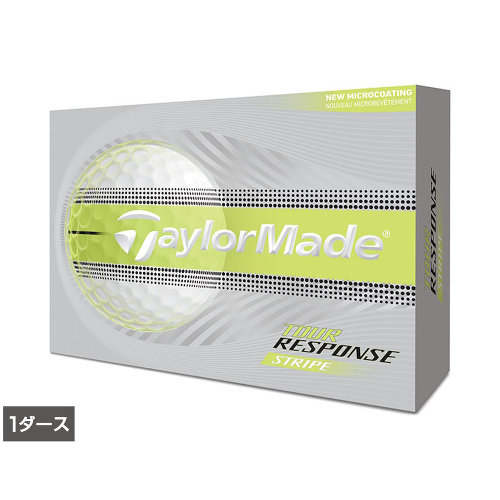 �e�[���[���C�h TM26 TOUR RESPONSE StripeYLW GLB (N3632901) 1�_�[�X(12����) �S���t ���F�� TaylorMade