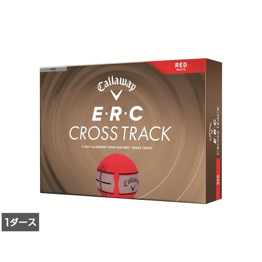 1ダース E・R・C CROSS TRACK レッドマットボール 7193953333(.-.)