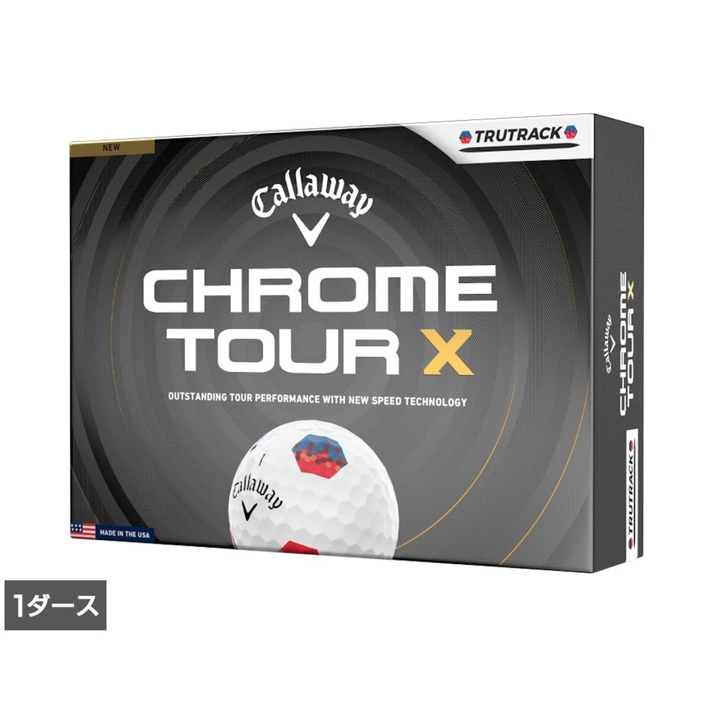 �L�����E�F�C CHROME TOUR X TRUTRACK �{�[�� (7193811305) 1�_�[�X(12����) �S���t ���F�� Callaway