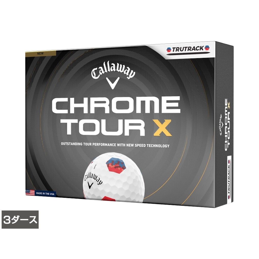 キャロウェイ CHROME TOUR X TRUTRACK ボール (7193811305) 3ダース(36
