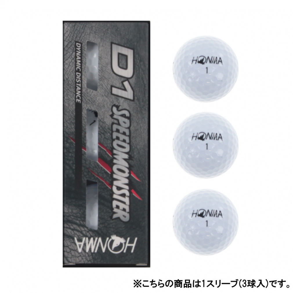 z} D1 SPEED MONSTER Xs[hX^[ (WH) (BTQ2003 WH) 1X[u(3) St F HONMA