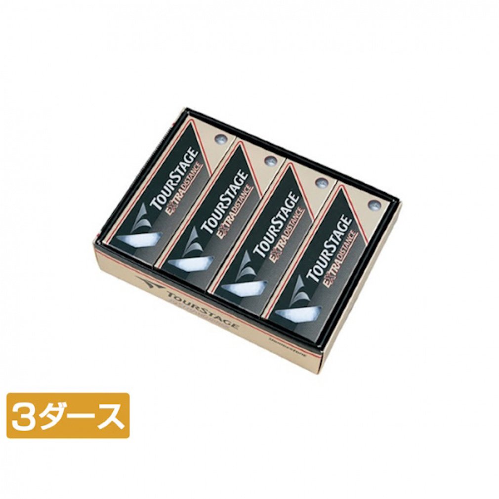 3ダースセット ブリヂストン ツアーステージ エクストラディスタンス ホワイト (0636556903) ゴルフボール 公認球 36球入り BRIDGESTONE