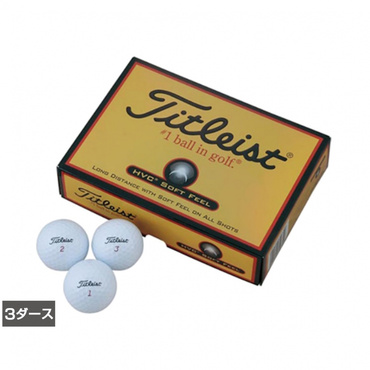 タイトリスト Titleist ゴルフボール HVC ソフトフィール ホワイト 1