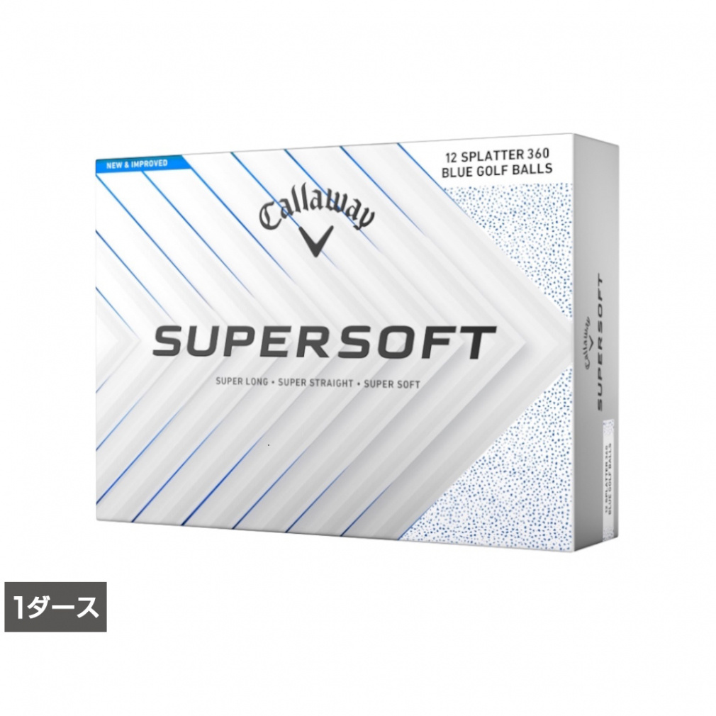 キャロウェイゴルフボール SUPERSOFT 25 1ダース　12個入り　5箱 キャロウェイ 2025 SUPERSOFT ゴルフボール 1ダース(12球入) 2ピース