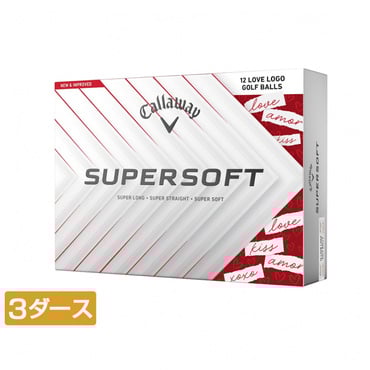 3ダース(36球入) SUPERSOFT 25 LOVE LOGO 7193565697