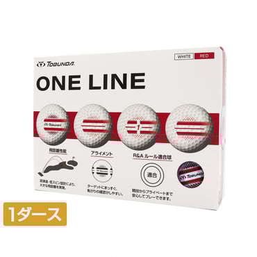 1ダース ONE LINE ワンライン ゴルフボール ホワイトボール