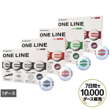 1ダース ONE LINE ワンライン ゴルフボール ホワイトボール