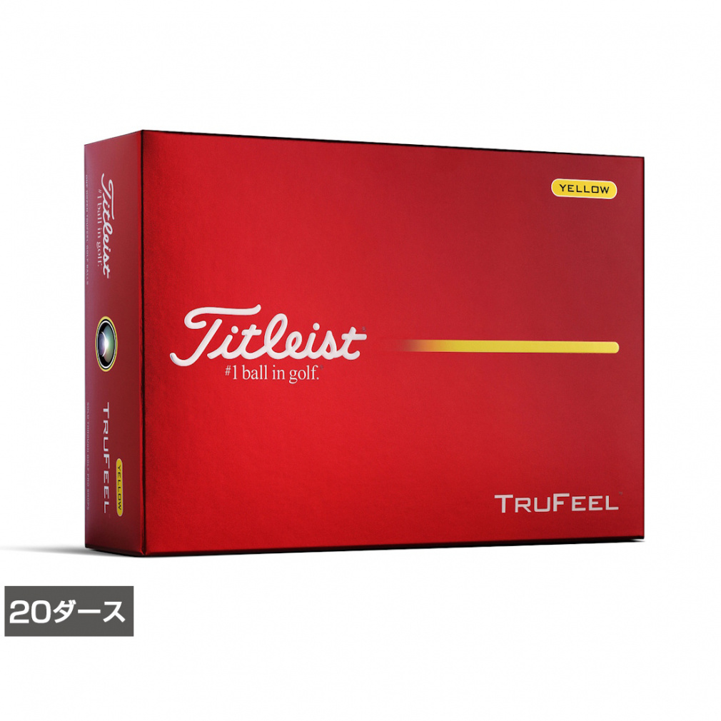 �^�C�g���X�g 26 TRUFEEL YELLOW �g�D���[�t�B�[�� �C�G���[ (8929191869) 20�_�[�X(240����) �S���t ���F�� Titleist