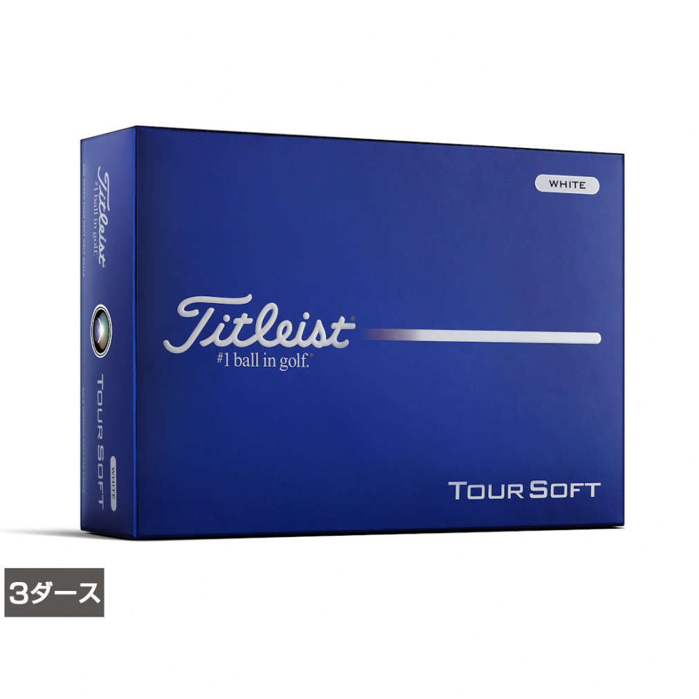 �^�C�g���X�g 26 TOUR SOFT �c�A�[�\�t�g �z���C�g (8929271400) 3�_�[�X(36����) �S���t ���F�� Titleist