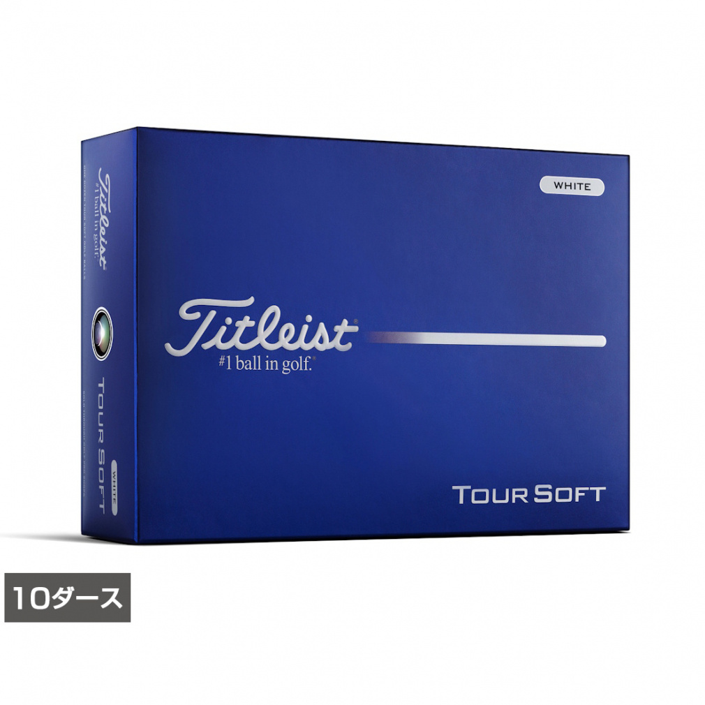 �^�C�g���X�g 26 TOUR SOFT �c�A�[�\�t�g �z���C�g (8929271400) 10�_�[�X(120����) �S���t ���F�� Titleist