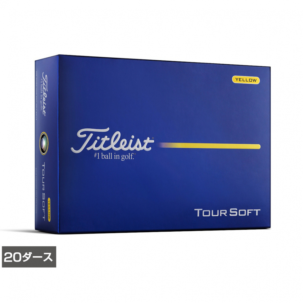 �^�C�g���X�g 26 TOUR SOFT YELLOW �c�A�[�\�t�g (8929272360) 20�_�[�X(240����) �S���t ���F�� Titleist