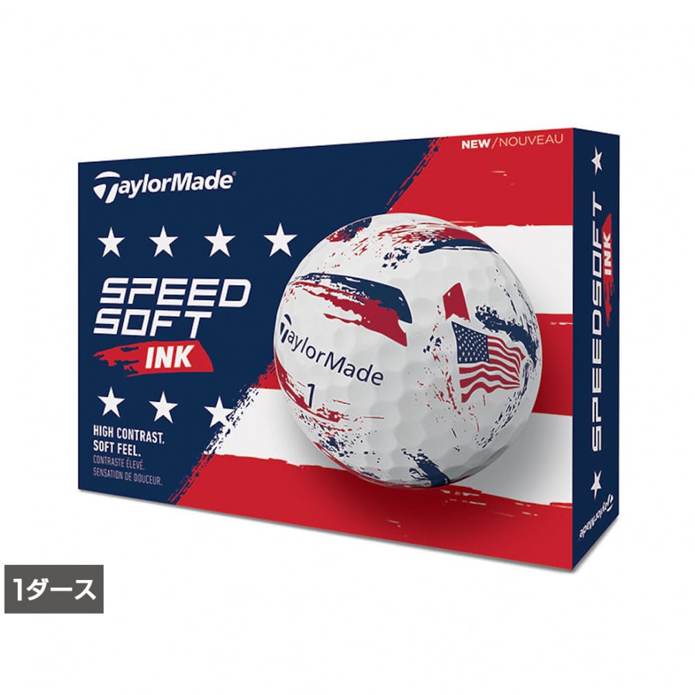 �e�[���[���C�h TM26 SpeedSoft Ink USA (N3635901) 1�_�[�X(12����) �S���t ���F�� TaylorMade