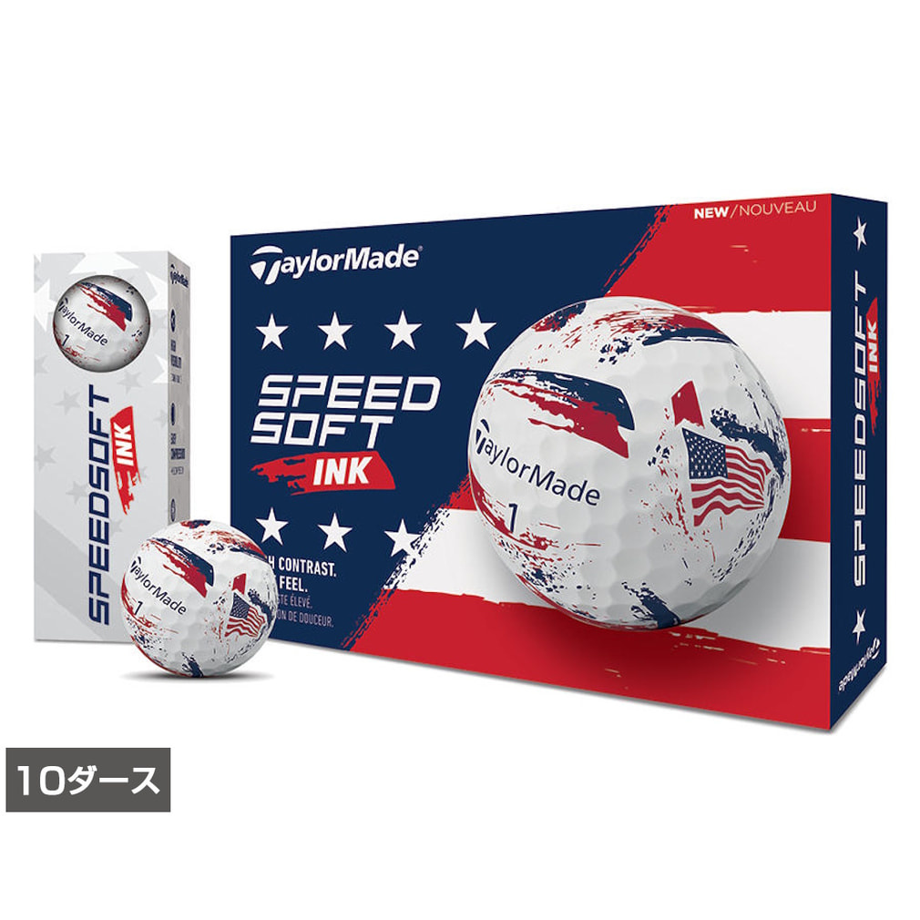 �e�[���[���C�h TM26 SpeedSoft Ink USA (N3635901) 10�_�[�X(120����) �S���t ���F�� TaylorMade