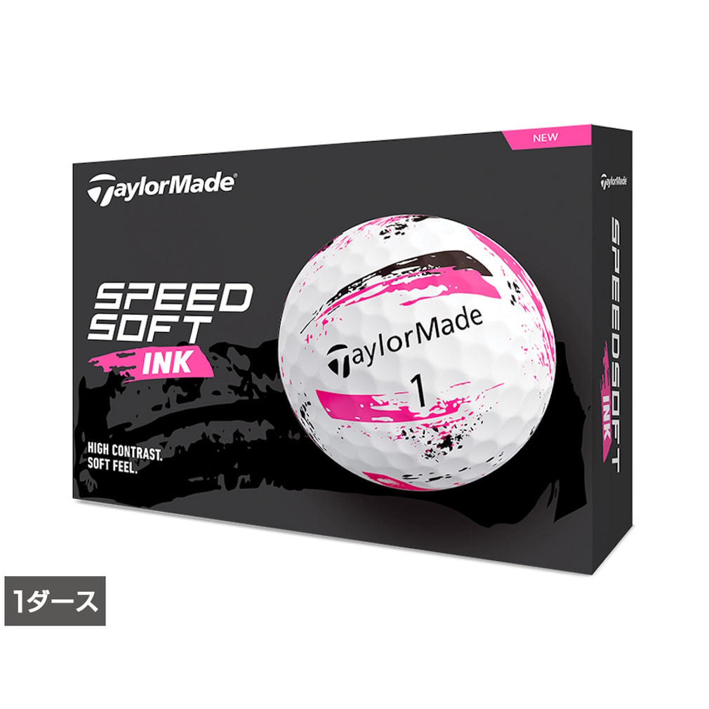 �e�[���[���C�h TMJ24 SpeedSoft INK PNK (N9522101) 1�_�[�X(12����) �S���t ���F�� TaylorMade