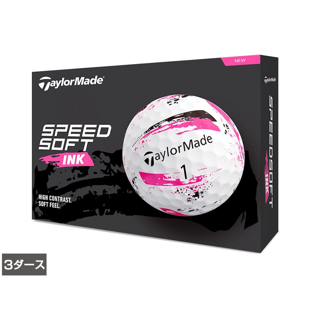 �e�[���[���C�h TMJ24 SpeedSoft INK PNK (N9522101) 3�_�[�X(36����) �S���t ���F�� TaylorMade