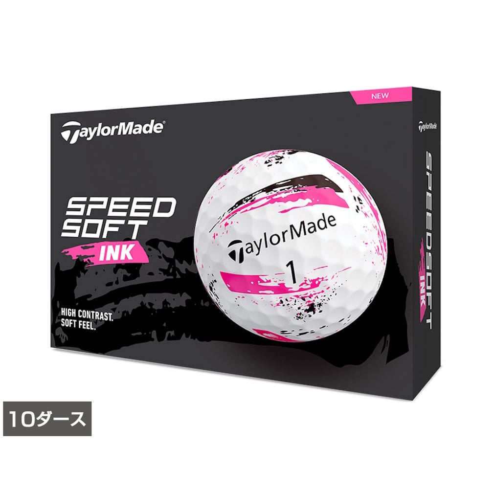 �e�[���[���C�h TMJ24 SpeedSoft INK PNK (N9522101) 10�_�[�X(120����) �S���t ���F�� TaylorMade