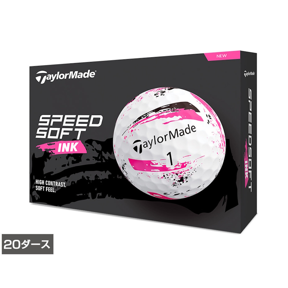 �e�[���[���C�h TMJ24 SpeedSoft INK PNK (N9522101) 20�_�[�X(240����) �S���t ���F�� TaylorMade