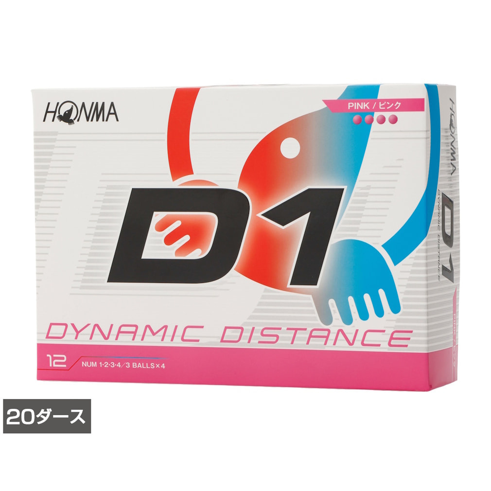 �z���} D1 Ball 2026 (BT12602) 20�_�[�X(240��) �S���t ���F�� HONMA