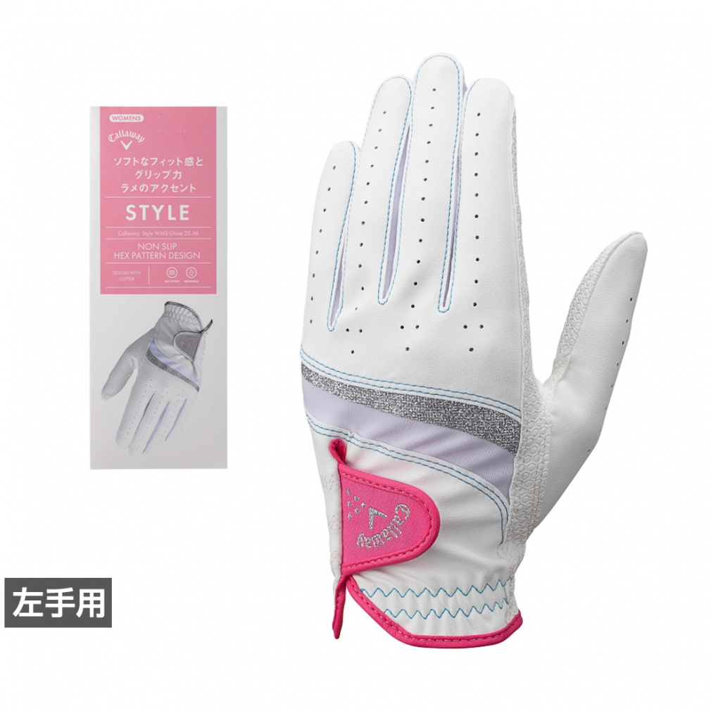 キャロウェイ レディース ゴルフグローブ Style Glove Womens 25 JM