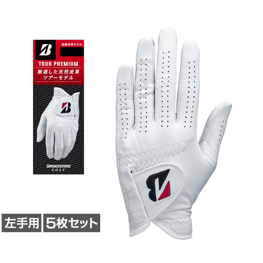 ブリヂストン ゴルフグローブ 左 BSG TOUR PREMIUM ツアープレミアム 5